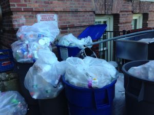 1 week of commingled diverted into recycling