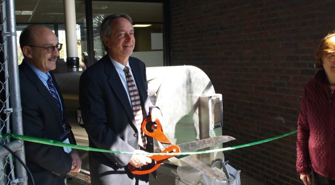Mamaroneck’s Middle School has Ribbon Cutting Ceremony for Rocket Composter