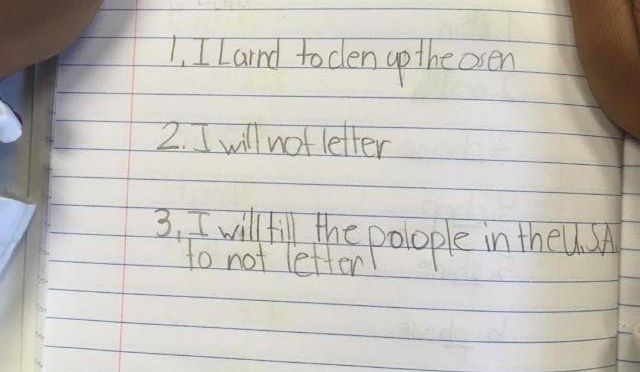 White Plains students examine organic and inorganic materials in the environment