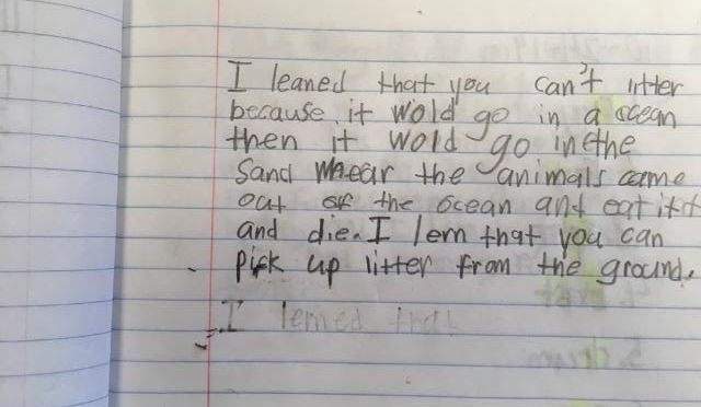 Mt Vernon Lincoln 2nd graders study material interaction in the environment